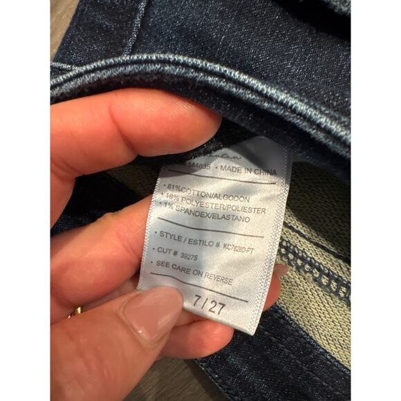 Kancan Mid Rise Flare Stretch Women's 7/27 Jeans - Picture 5 of 10